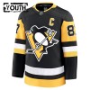 Børn NHL Pittsburgh Penguins Trøje 2024-25 Fanatics Premium Sidney Crosby Sort Hjemme